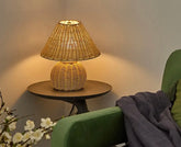 Wicker lamp (size 22.5 x 27cm)